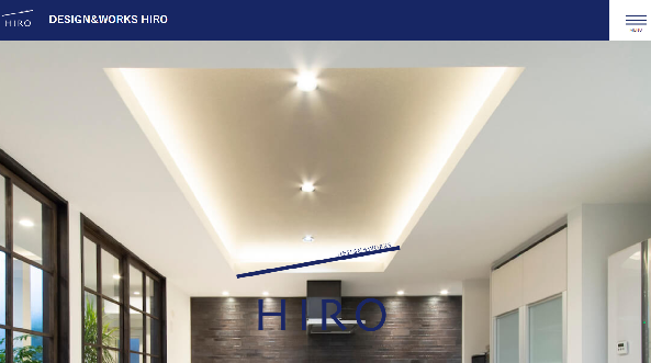 DESIGN&WORKS HIRO公式サイトキャプチャ